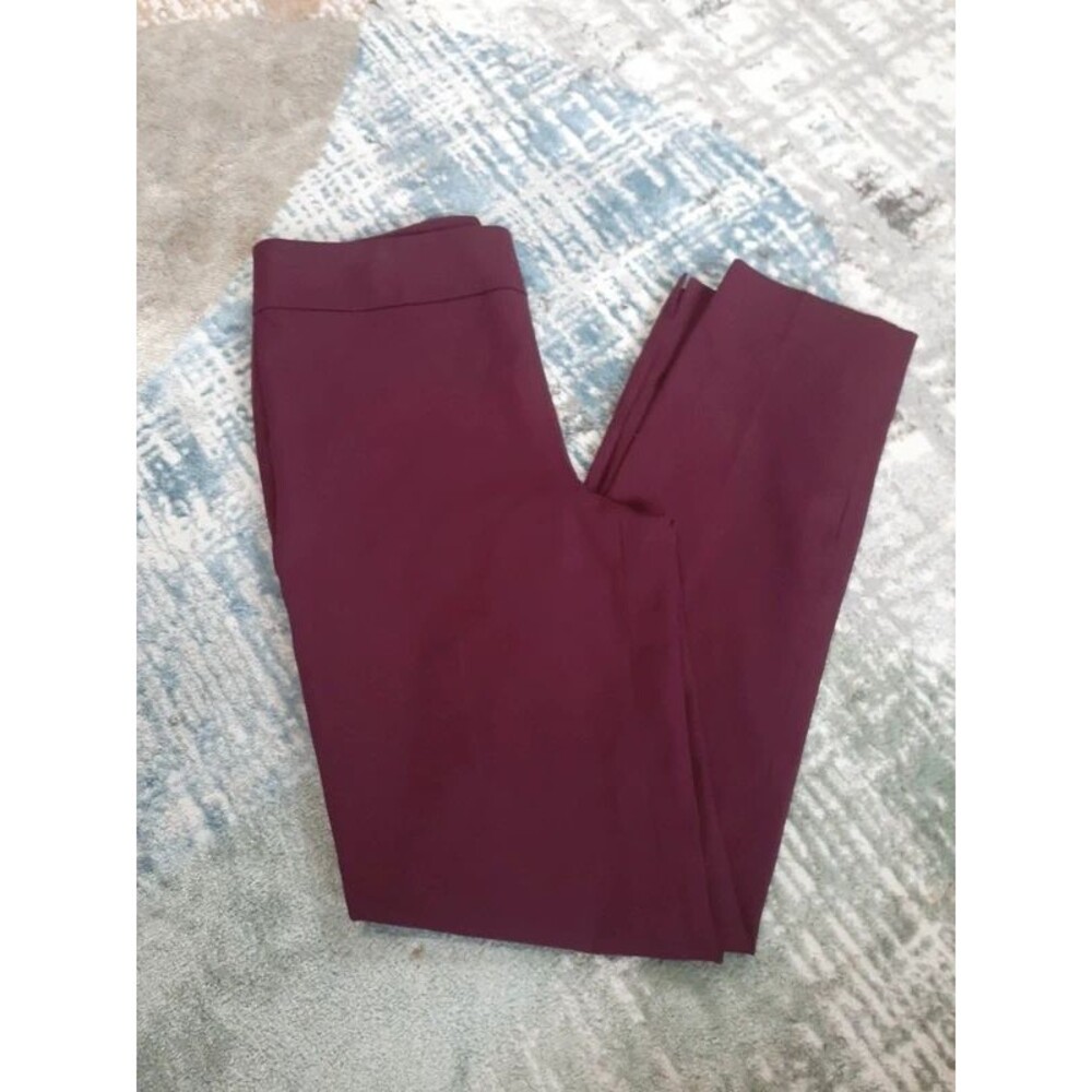Talbots Chatham Ankle Pants in Deep Burgundy